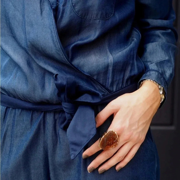 Zara | Pajama Style Jumpsuit | Sz S - Picture 4 of 10